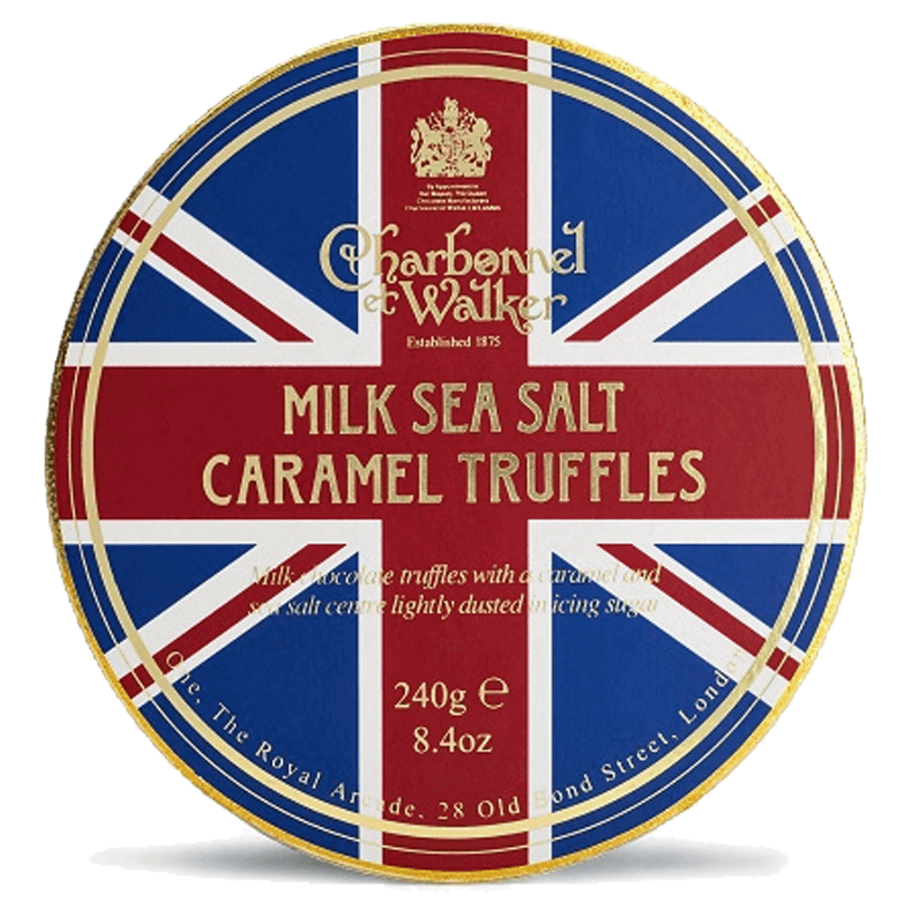 Charbonnel Et Walker Union Jack Milk Sea Salt Caramel Truffles 240g